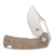 Kizer Urban Bowie Folding Knife Brown 2.37 Inch Plain Satin Clip Point 3