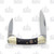 Hen & Rooster Small Canoe Folding Knife Buffalo Horn 1