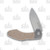 MKM Knives Hero Folding Knife Natural Canvas Micarta 3.46in Drop Point