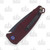 Medford Smooth Criminal OTS Knife Red Flamed - 3in PVD Black Plain