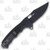 SOG Seal XR Folding Knife 3.9in Black Partially Serrated Clip Point