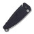 Medford Smooth Criminal OTS Auto Knife Black - 3in PVD Black Drop Point Plain