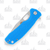 Honey Badge Large Blue FRN Flipper Knife 3.63in Tanto Blade