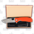 Honey Badger Large Folding Knife Orange 3.63in Plain Satin Tanto with Box