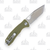 Honey Badger Knives Medium Tanto Folding Knife Green 3.19in Satin Blade HB1333
