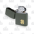 Zippo Green Matte Four Leaf Clover Lighter