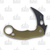 LionSteel LE One Folding Knife Black Blade Green Aluminum Handle