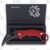 LionSteel L.E. One Chemical Black MagnaCut Red Aluminum Folding Knife