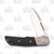 MKM Clap Folding Knife 3” Drop Point Black G-10 Titanium Bolsters