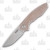 MKM Timavo Folding Knife Natural Canvas Micarta MKVP02NC
