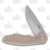 MKM Timavo Folding Knife Natural Canvas Micarta