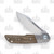 MKM Clap Green 3in Drop Point Plain Canvas Micarta