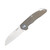 MKM Root 2.8in Sheepsfoot Bohler M390 Steel Folding Knife Bronze