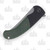 We Knife Curvaceous Titanium Green Micarta