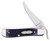 Case Purple Barnboard Bone RussLock Folding Knife