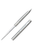 Silver Pen Letter Opener 3in Serrated Removable Cap