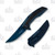 Kershaw Outright Blue and Black 3 Inch Plain Blue PVD Trailing Point Open and Closed