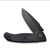WE Knife Co Press Check 3.15in Plain Black Stonewash Drop Point
