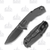 Kershaw Cannonball Folding Knife Gray 3.5in Plain Blackwash Drop Point Front Open and Back Closed