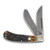 Rough Rider Cinnamon Bone Damascus Upswept Trapper Folding Knife