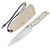 CJRB Silax Fixed Blade Knife Sand Polish AR-RPM9/Desert G-10 CJRB1921BDE