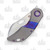 Olamic Busker Largo Folding Knife 2.5in Plain Light Blast TiMascus