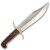 Bear & Son Goldrush Bowie Fixed Knife Cocobola Wood 9in Plain Satin Bowie