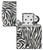 Zippo 540 White Matte Zebra Print Lighter ZP48223