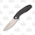 Kershaw Tumbler Folding Knife Black 3.25in Stonewashed Drop Point Blade