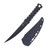 CRKT HZ6 Fixed Blade Knife 6.5 Inch Plain Black Powder Coated Upswept