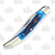 Hen & Rooster Small Toothpick Folding Knife Blue Pickbone 5
