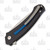 MKM SMKW Exclusive Arvenis Folding Knife Stonewash M390/Blue and Black G-10 Lucas Burnley Design MKFX01MGBL