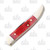 Frost Crowing Rooster Red Jigged Bone Two Blade Toothpick Folding Knife FRCR973RPB