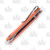 CIVIVI Elementum Orange G-10 2.96 Inch Plain Satin Drop Point 10