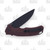 Artisan Cutlery Tradition Folding Knife Black Coated Blade Burgundy Micarta SMKW Exclusive