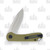 CIVIVI Elementum Olive Micarta 2.96 Inch Plain Satin Drop Point 4