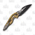 WE KNIFE Arrakis Folding Knife Gold 3.45 Inch Plain Dual Wharncliffe 4