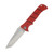 Bubba Blade Sculpin Folding Knife Red 3.75 Inch Plain Satin Tanto BBCLFK