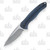 WE KNIFE Kitefin Blue/Black 3.24 Inch Plain Satin Drop Point 5