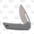 CIVIVI Odium Folding Knife Gray 2.65 Inch Plain Stonewash Drop Point 2