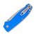 Hogue Ballista 1 OTS Blue Aluminum Stone Tumbled Drop Point