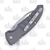 Hogue X1-Microflip Folding Knife Al Grey 2.75in Stonewash Wharncliffe Blade