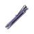 CIVIVI Elementum Purple G-10 2.96 Inch Plain Satin Drop Point WKCC907V