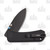 We Knife Co Banter 2.9 Inch Plain Black Stonewash Spear Point 2