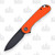 CIVIVI Elementum Folding Knife Orange 2.96in Black Stonewash Drop Point