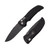 Hogue EX-A01 Automatic Knife Black 4in Drop Point Plain Blade AUHG34110