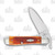 Case Pumpkin Spice Sawcut Bone RussLock Folding Knife