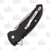 Hogue X-1 MicroFlip Black Folding Knife Stonewash 2.75in Drop Point Blade
