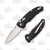 Hogue X-1 MicroFlip Black Manual Folding Tumbled Drop Point Knife