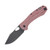 GiantMouse ACE Grand Folding Knife Red Canvas Micarta